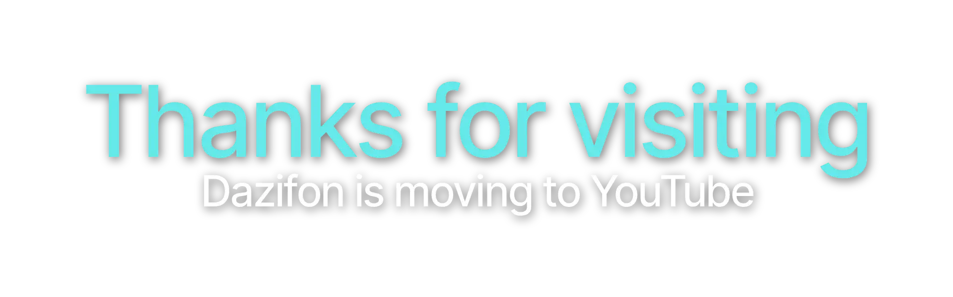 Thank You. We're moving to YouTube.